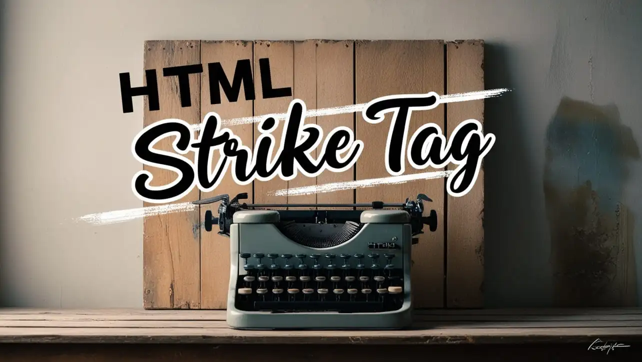 HTML strike tag tutorial — obsolete strikethrough element and modern replacements