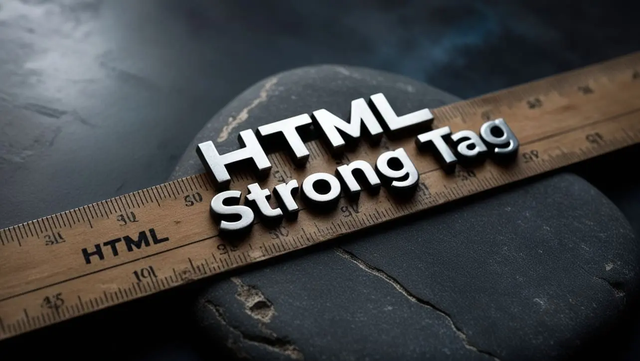 HTML strong tag tutorial — emphasizing important text with semantic markup