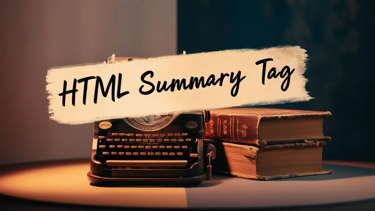 HTML summary tag tutorial — clickable labels for details disclosure widgets