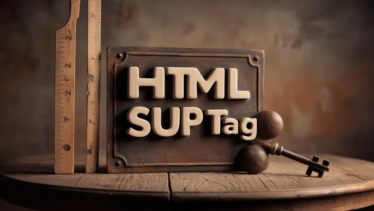 HTML sup tag tutorial — superscript text for exponents, ordinals, and footnotes