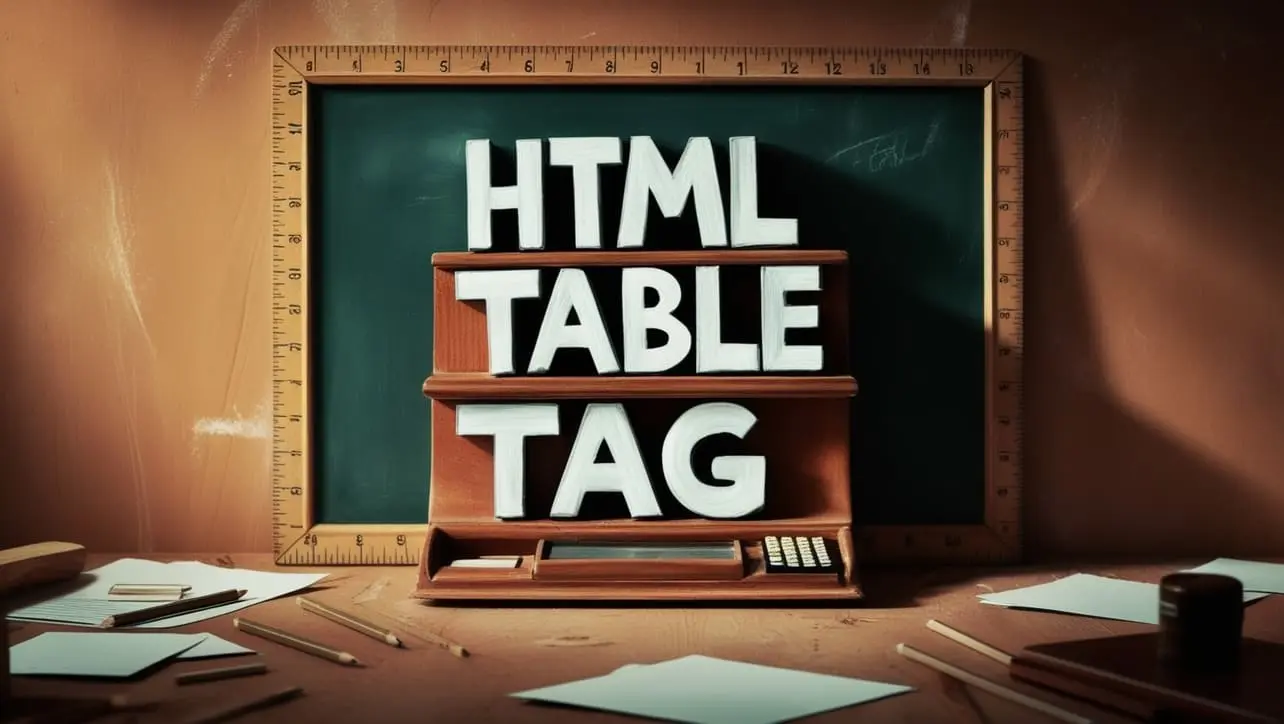 HTML table tag tutorial — rows, columns, and structured data tables