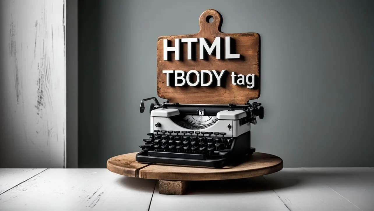 HTML tbody tag tutorial — grouping table body rows with thead and tbody