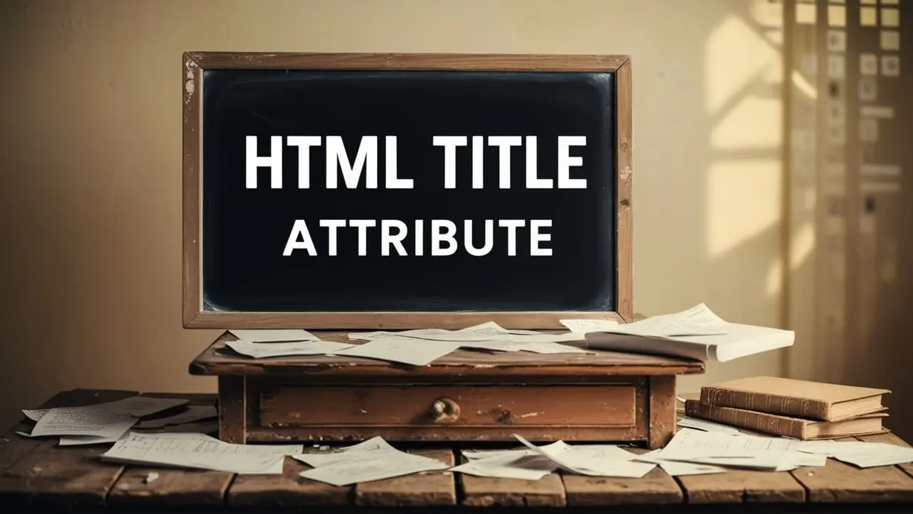 HTML title attribute tutorial — tooltips and advisory text on elements