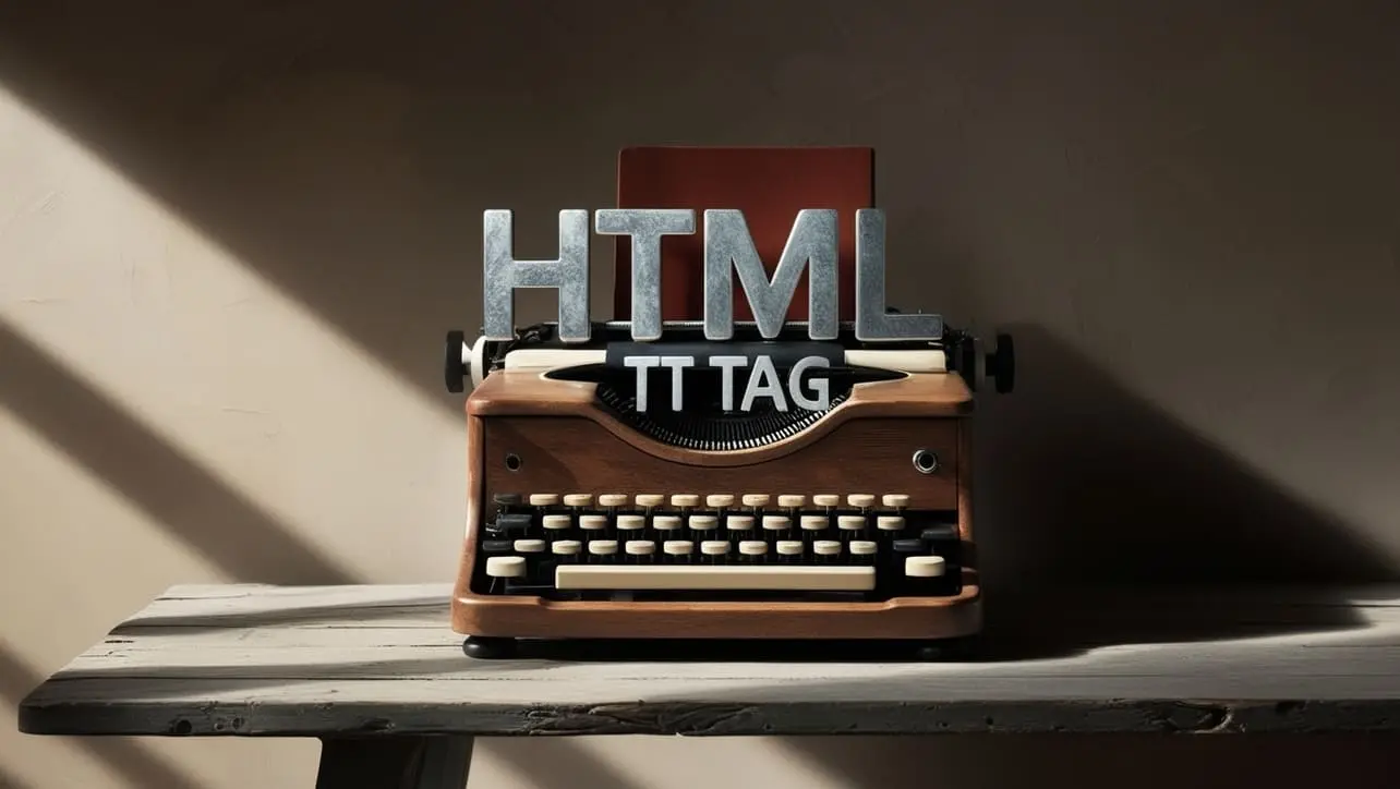 HTML tt tag tutorial — teletype monospaced text for code and commands