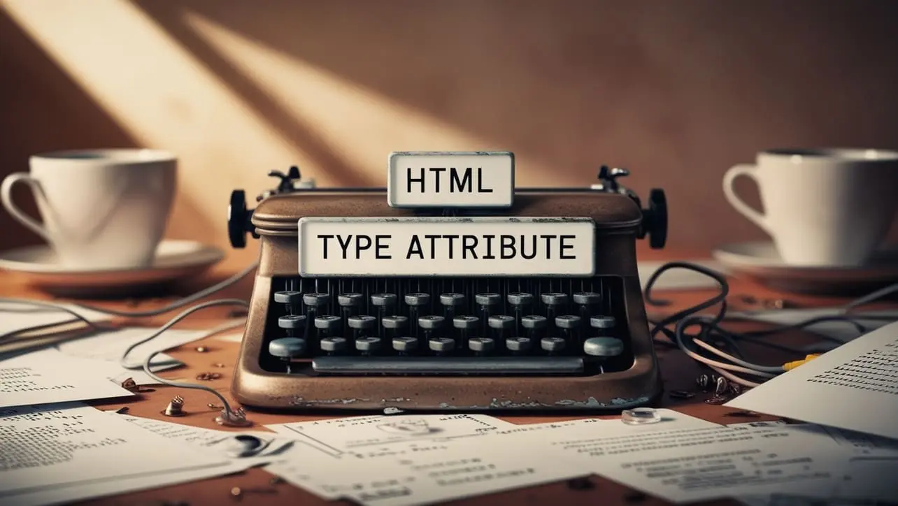 HTML type attribute tutorial — input, button, and list types