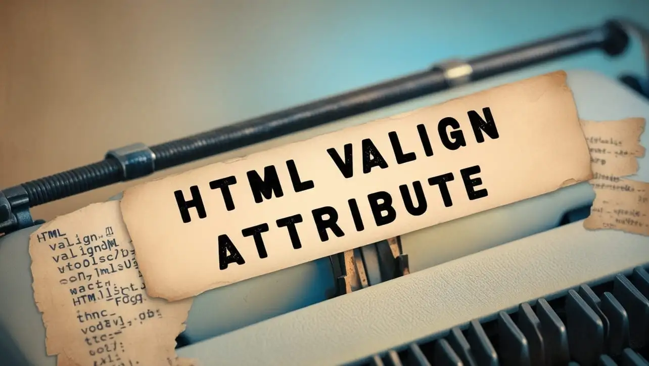HTML valign attribute tutorial — vertical alignment in table cells