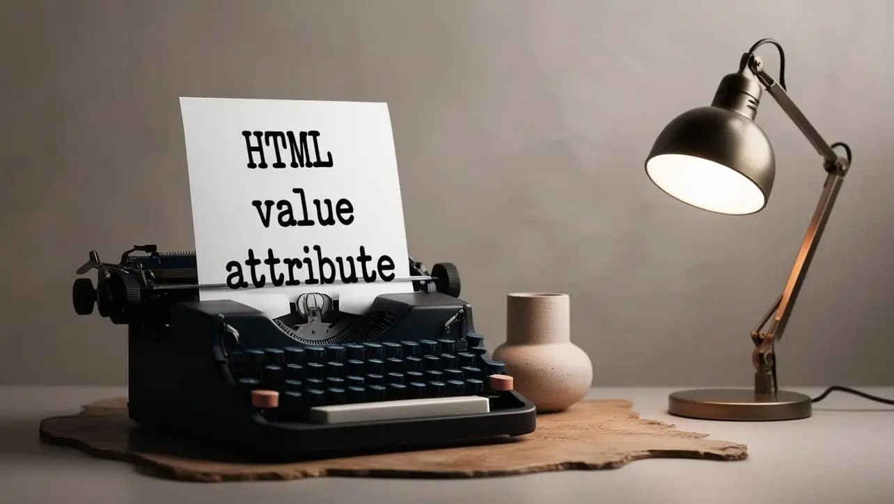 HTML value attribute tutorial — default and submitted form values