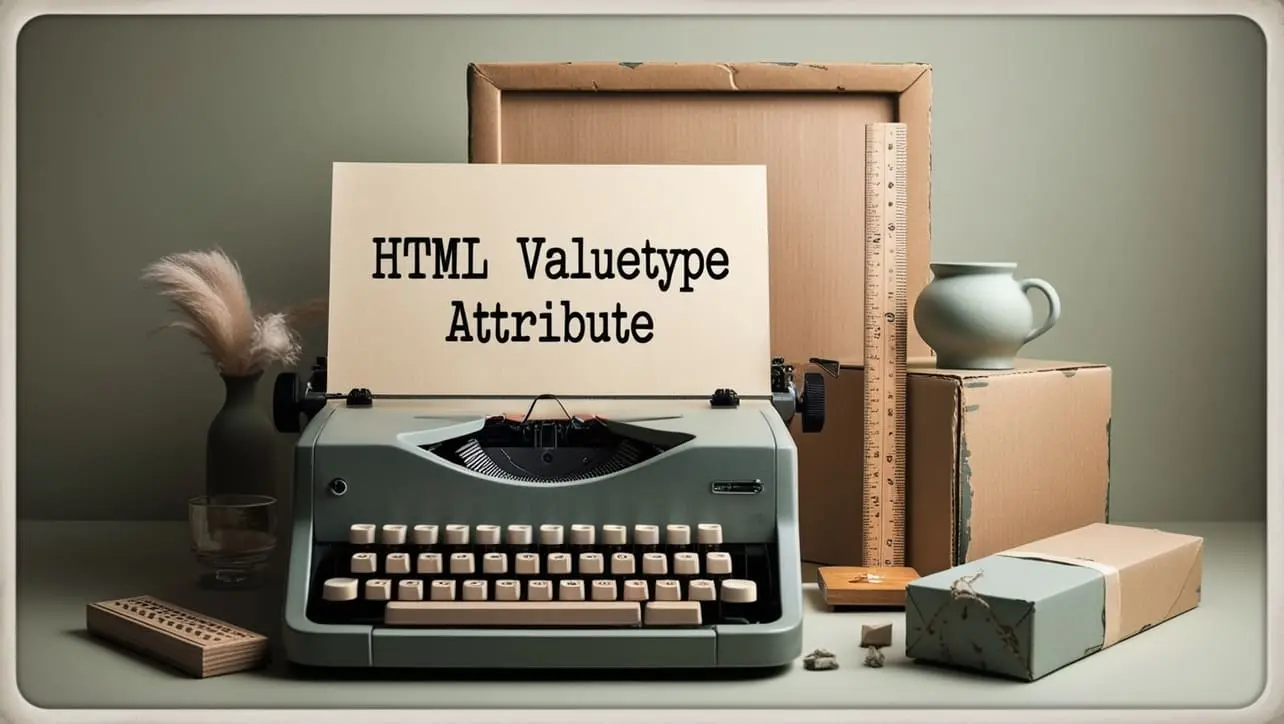 HTML valuetype attribute tutorial — param value interpretation on object elements