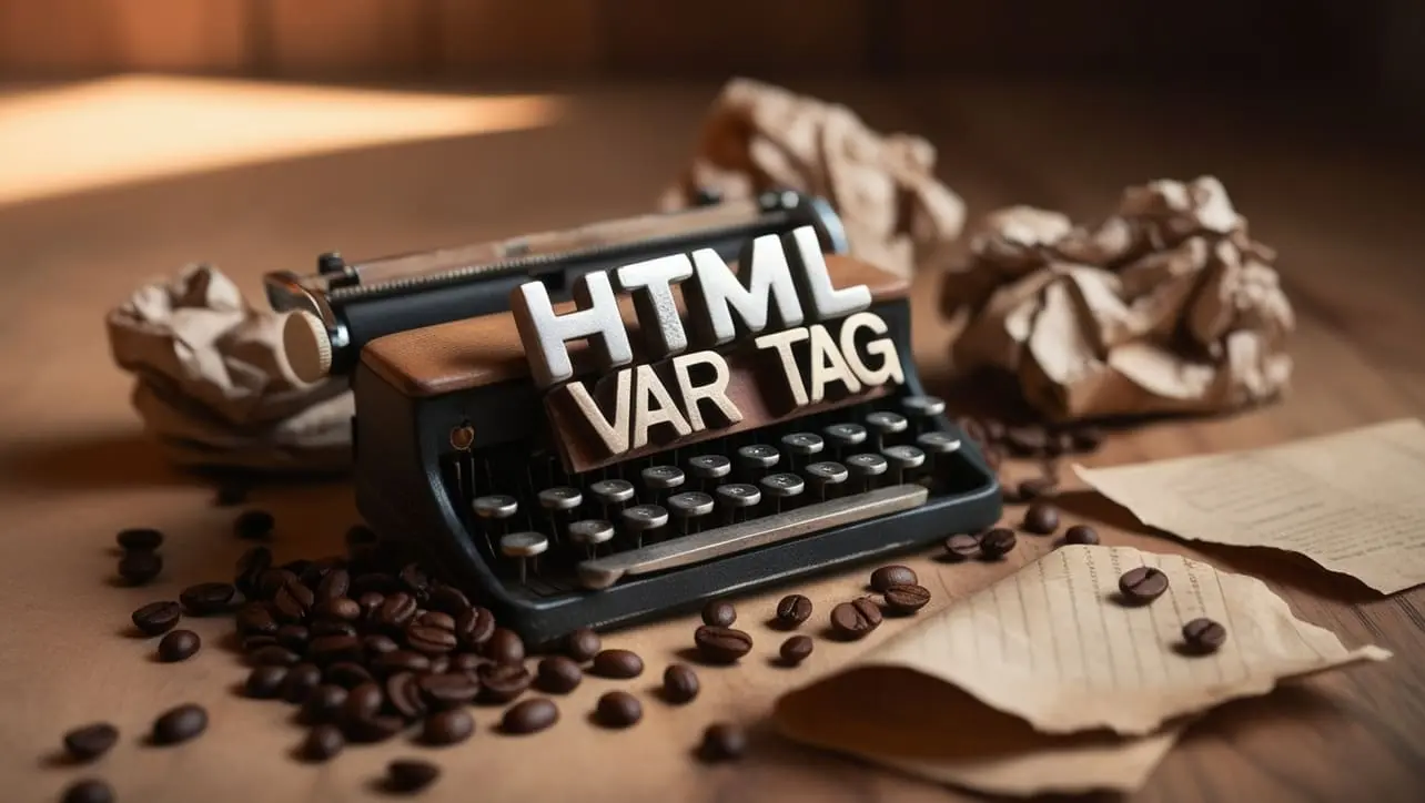 HTML var tag tutorial — variables in math and programming content