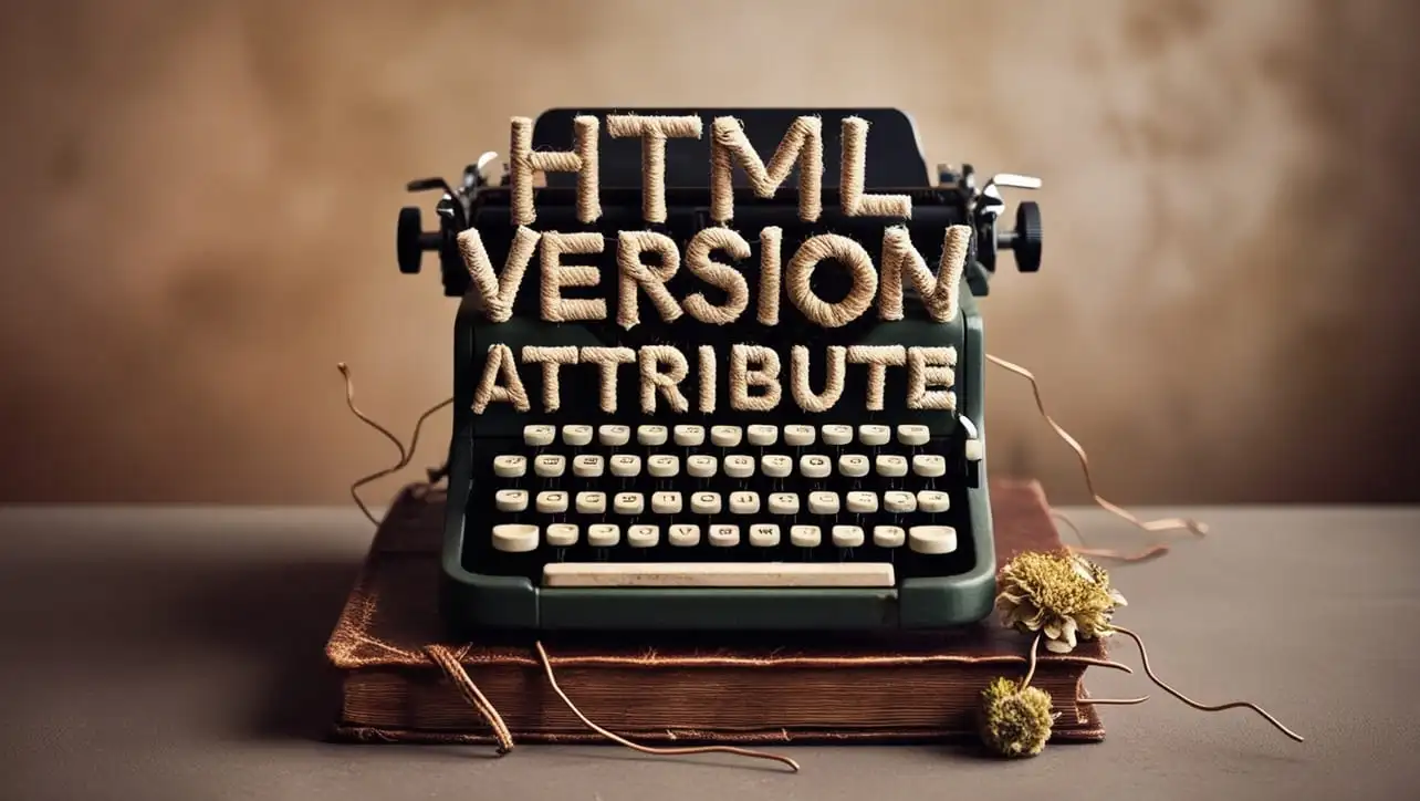 HTML version attribute tutorial — obsolete document version on html element