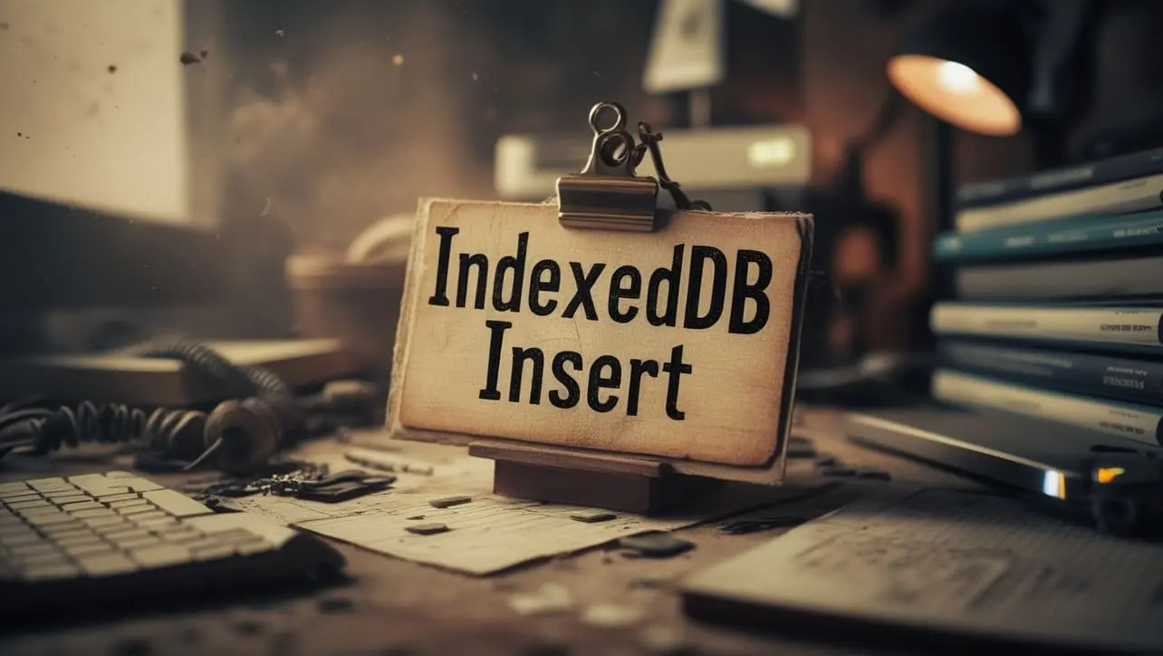 HTML IndexedDB Insert tutorial — add records to a client-side object store
