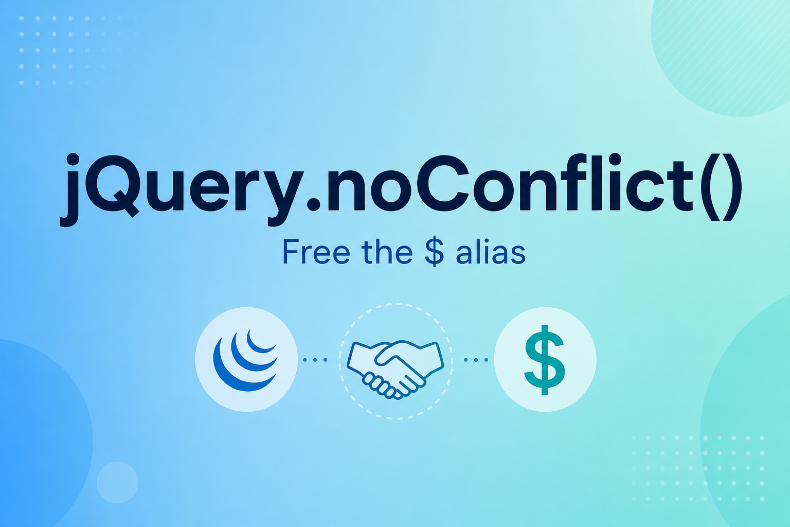 jQuery.noConflict() tutorial &mdash; restore $ for other libraries while keeping jQuery