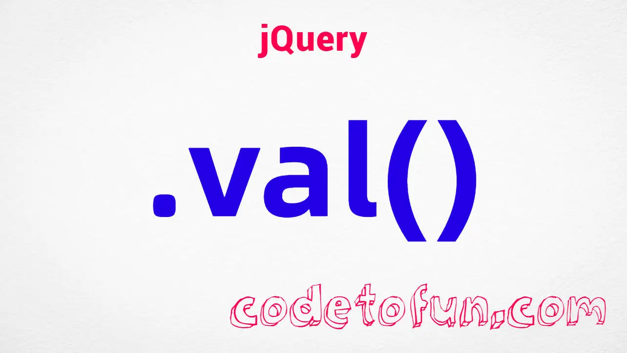 jQuery .val() form value method tutorial &mdash; get and set input, textarea, and select values