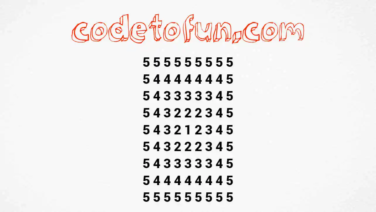 C Program to Print Complete Diamond Number Pattern with Decreasing ...