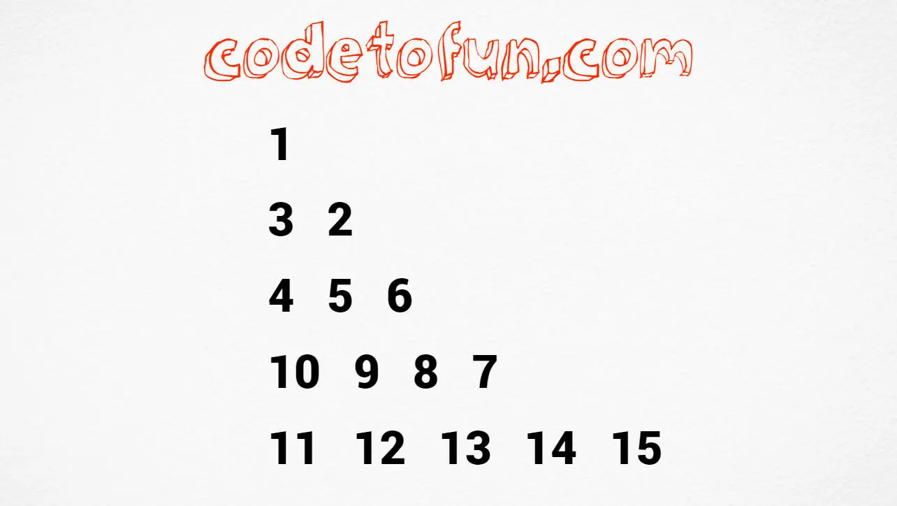C Program to Print Alternating Ascending and Descending Number Pattern ...