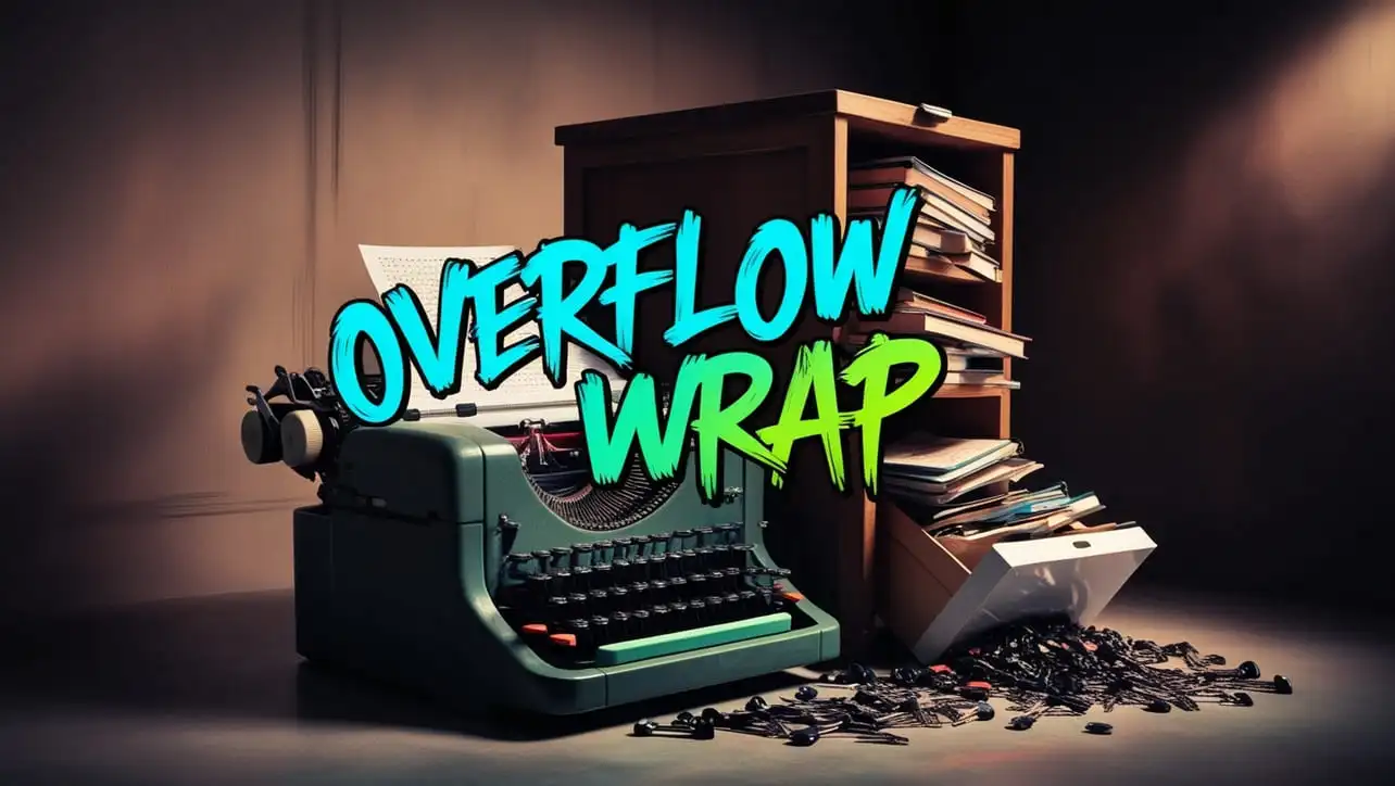 CSS overflow-wrap property tutorial showing long words wrapping inside a container