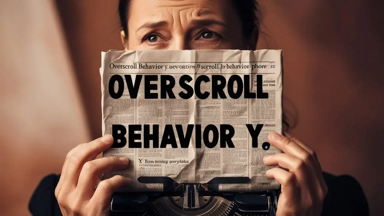 CSS overscroll-behavior-y property tutorial showing vertical scroll chaining control
