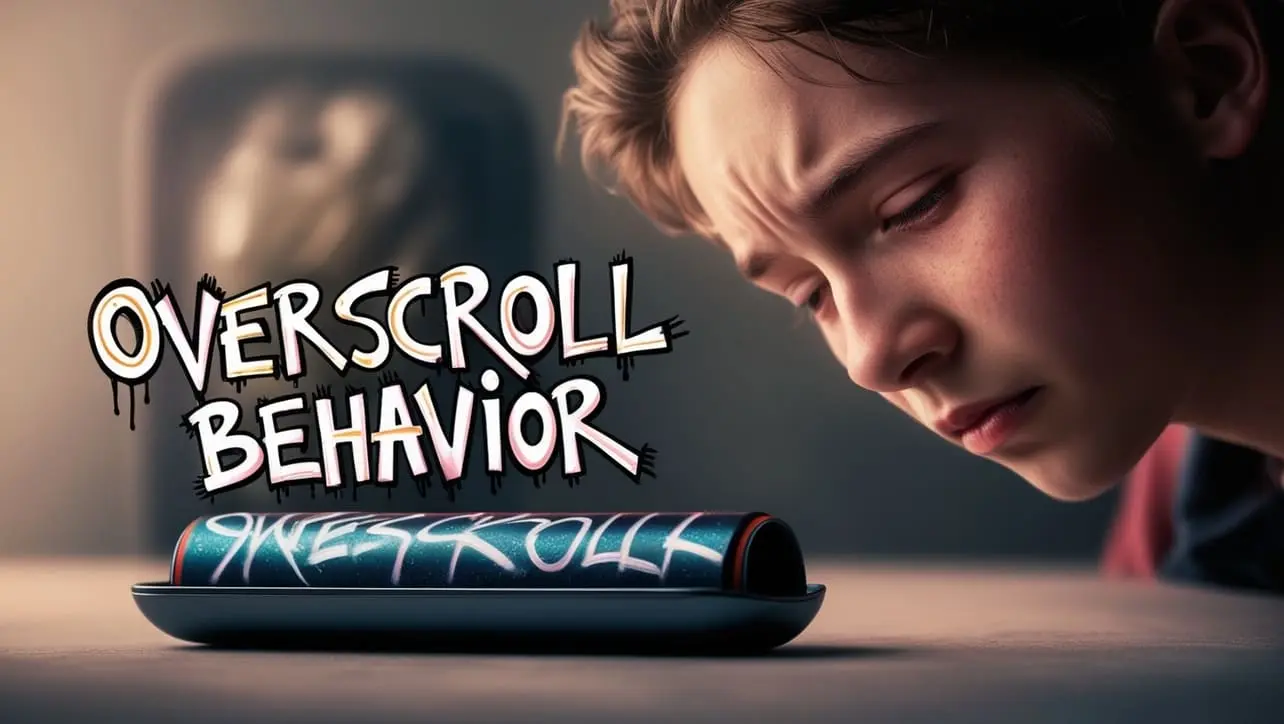 CSS overscroll-behavior property tutorial showing scroll chaining control