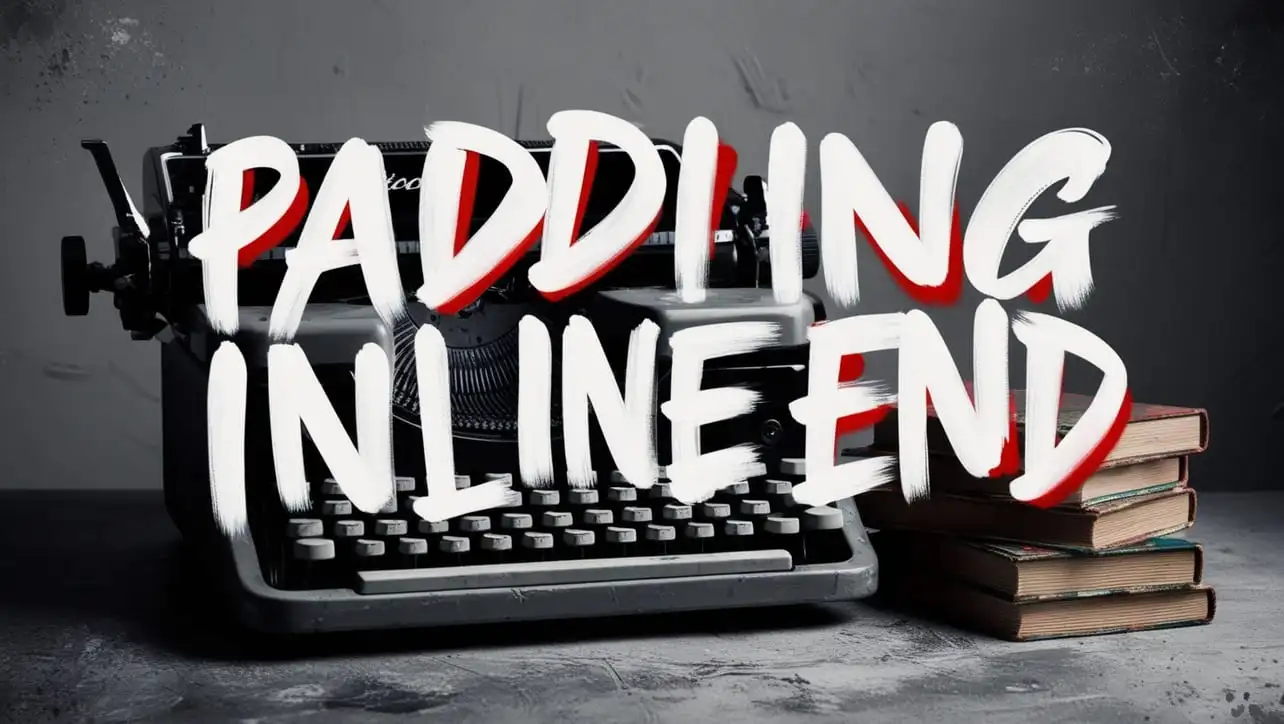 CSS padding-inline-end property tutorial showing logical padding on the inline-end side of an element