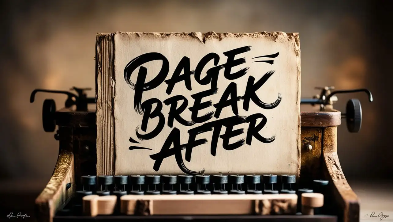 CSS page-break-after property tutorial showing print page break control after elements