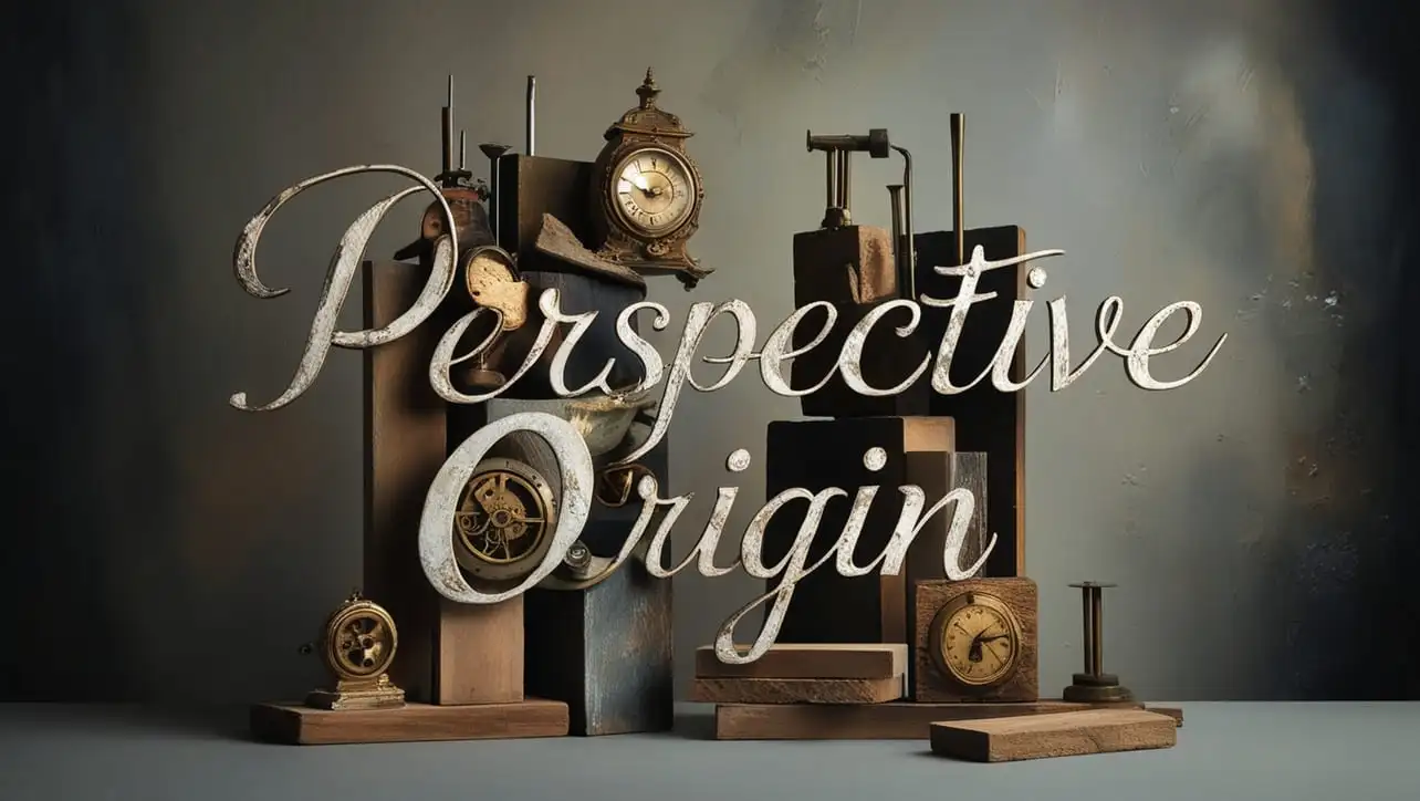 CSS perspective-origin property tutorial showing vanishing point control in 3D CSS
