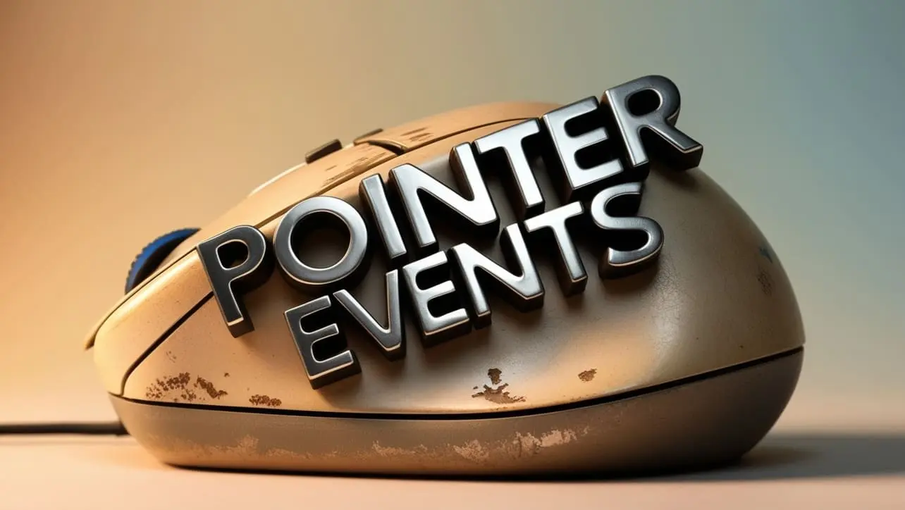 CSS pointer-events property tutorial showing click-through and disabled interaction