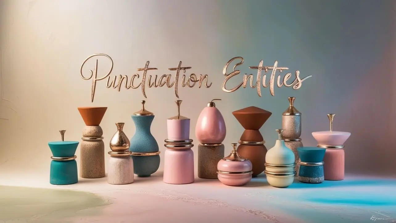 HTML punctuation entities reference: quotes, dashes, ellipsis, and spacing marks