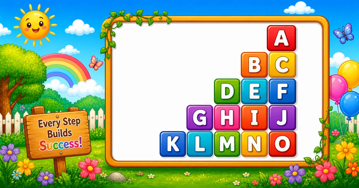 Right-aligned sequential alphabet pyramid A through O in C++