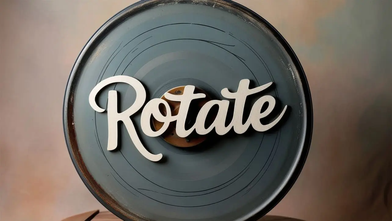Canvas rotate tutorial illustration showing a rectangle rotated around its center