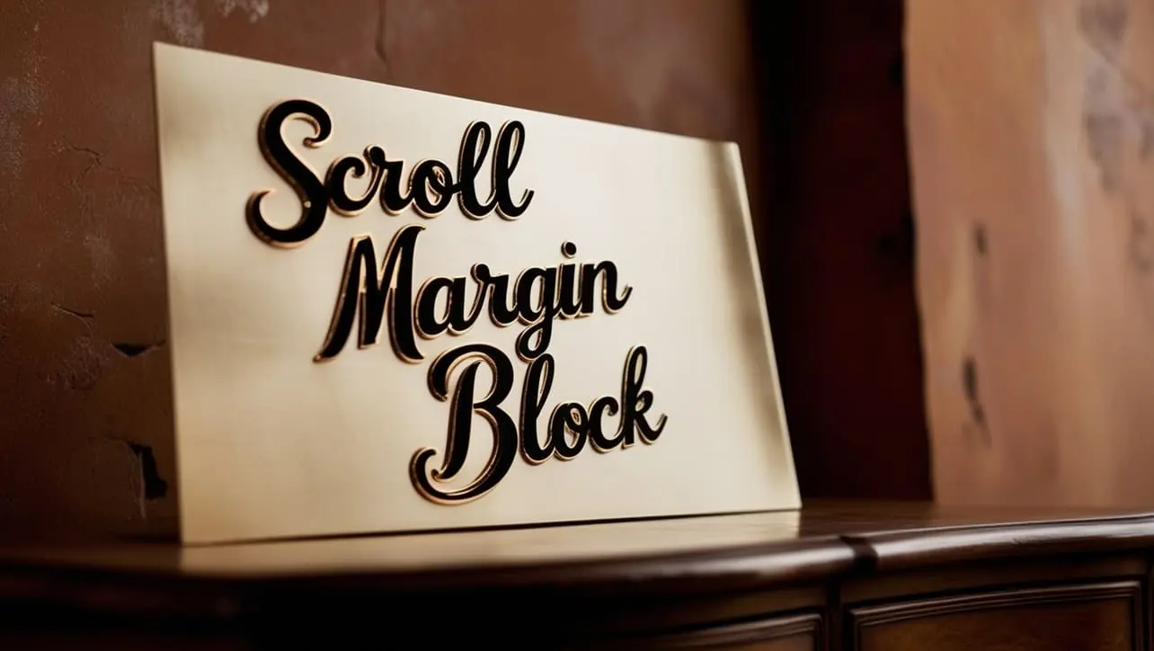 CSS scroll-margin-block property tutorial showing block-axis scroll offsets with scroll snapping