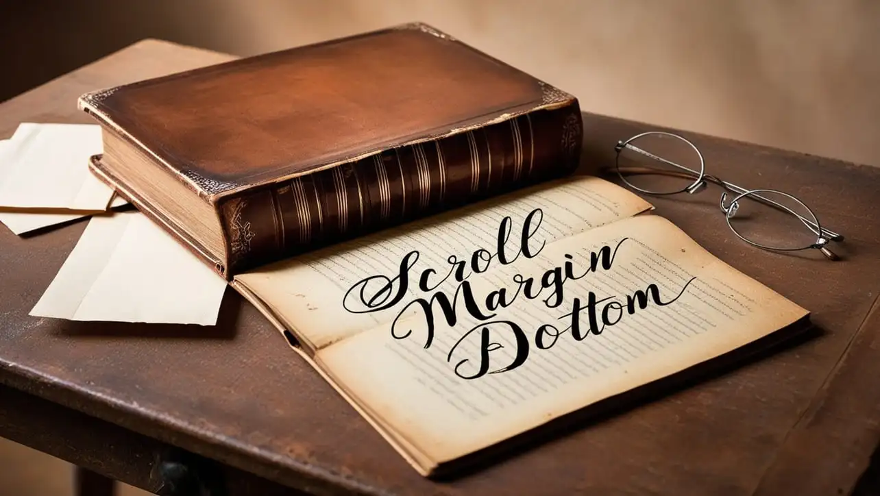 CSS scroll-margin-bottom property tutorial showing bottom scroll offset in a snap container