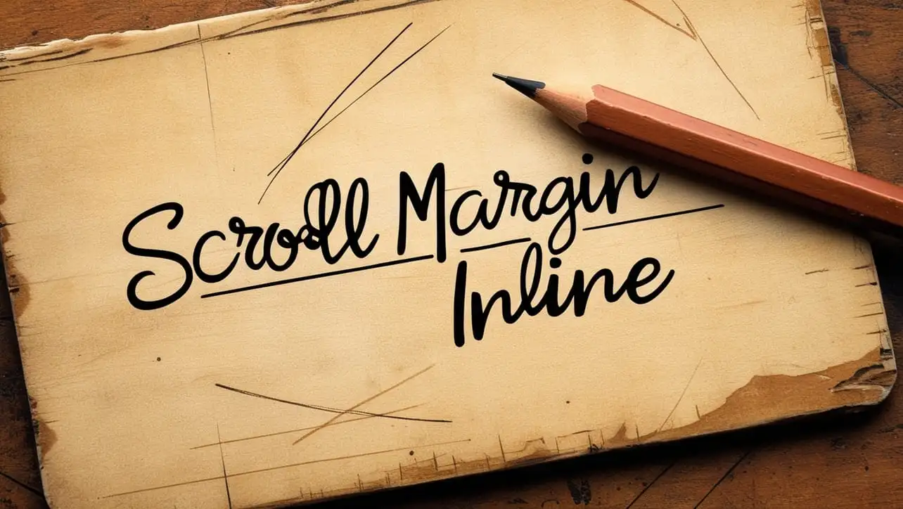 CSS scroll-margin-inline property tutorial showing horizontal scroll snap with inline-axis offset
