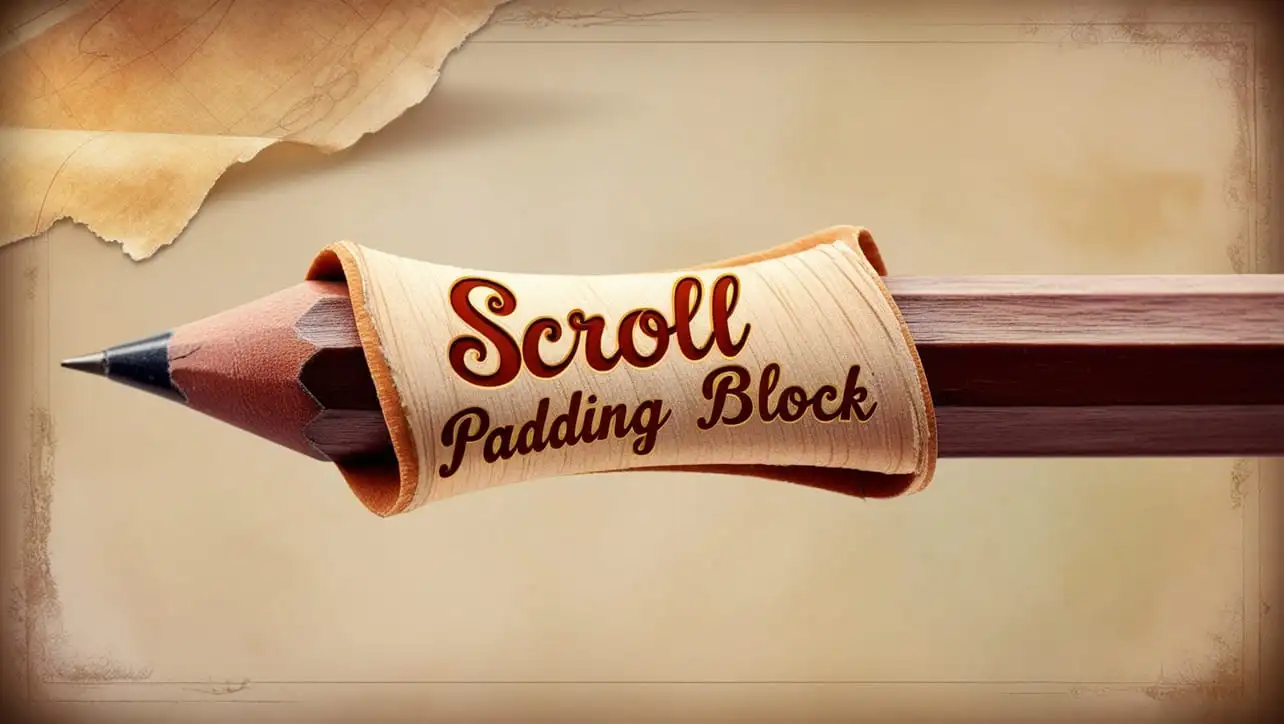 CSS scroll-padding-block property tutorial showing block-axis scrollport inset with scroll snapping