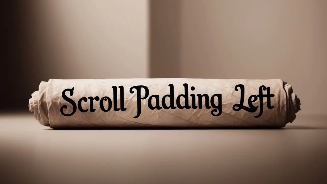CSS scroll-padding-left property tutorial showing left scrollport inset in a horizontal container