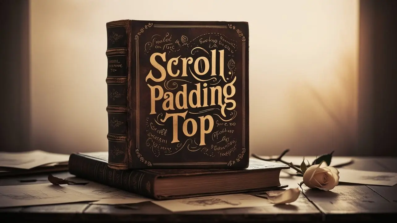 CSS scroll-padding-top property tutorial showing top scrollport inset in a container