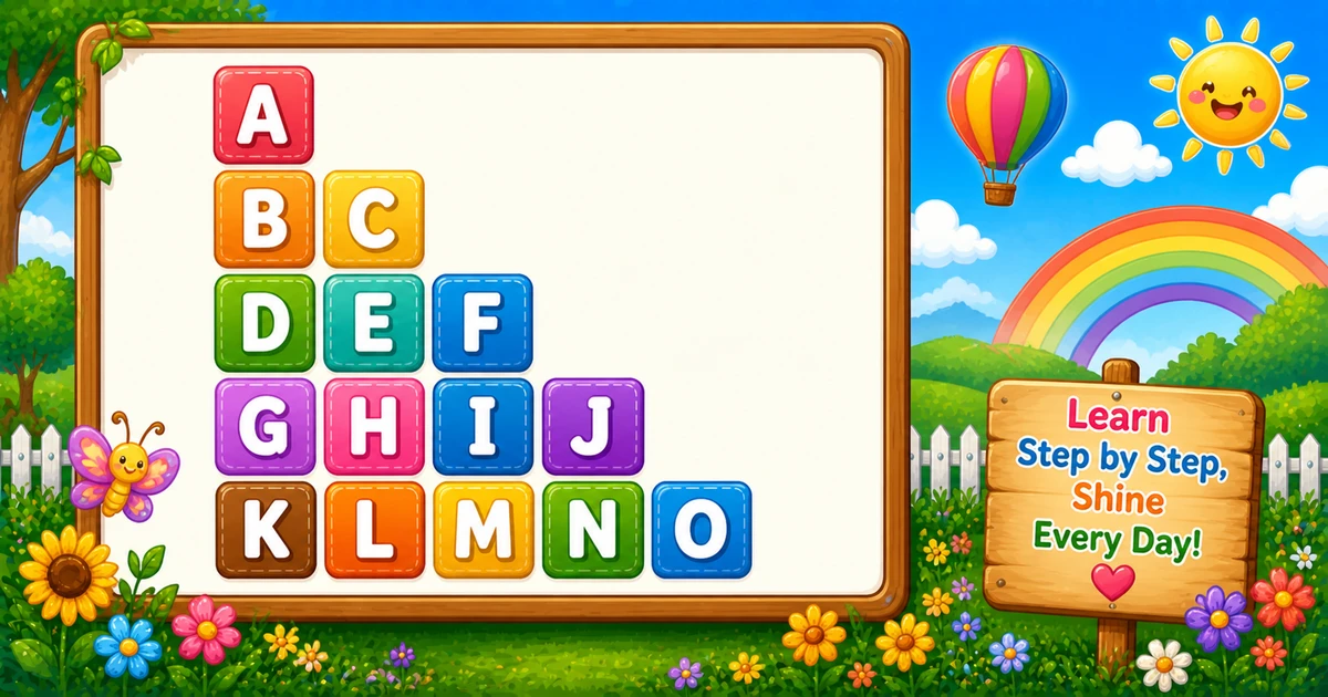 Sequential alphabet triangle A, B C, D E F through K L M N O in C++