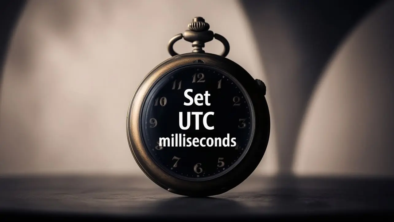 JavaScript Date setUTCMilliseconds() method tutorial with UTC sub-second setter examples