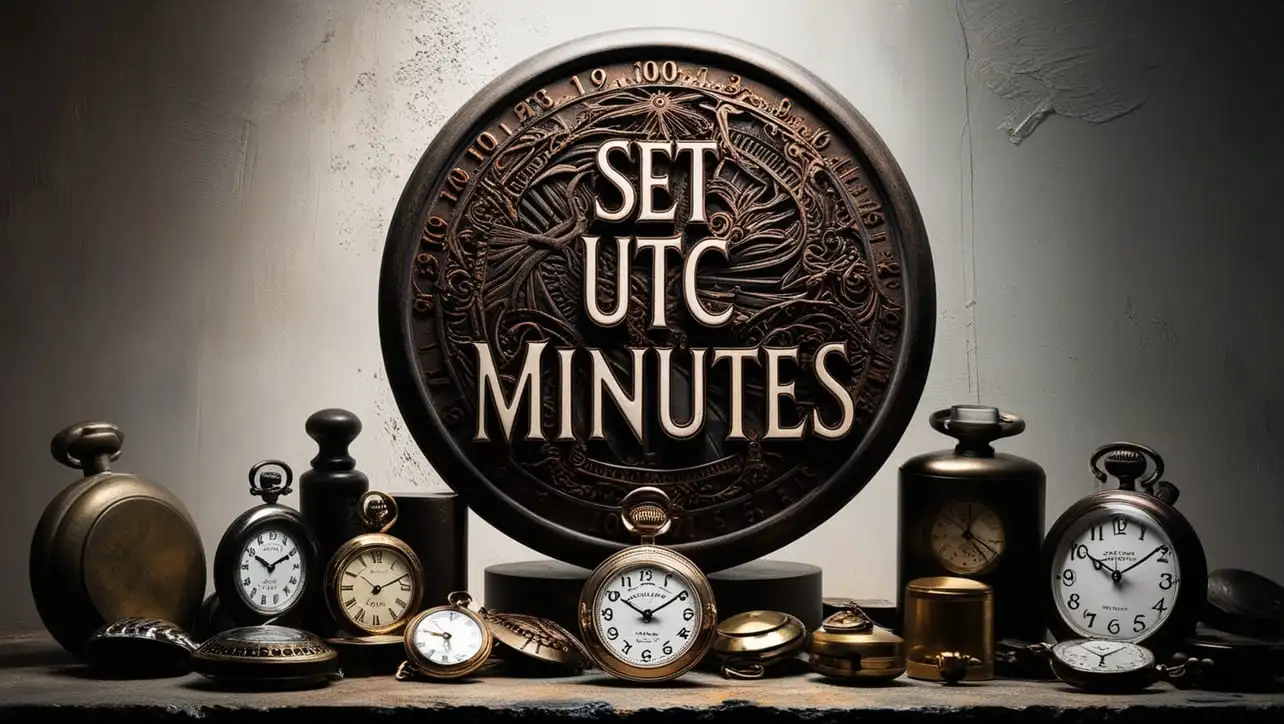 JavaScript Date setUTCMinutes() method tutorial with UTC minute setter examples