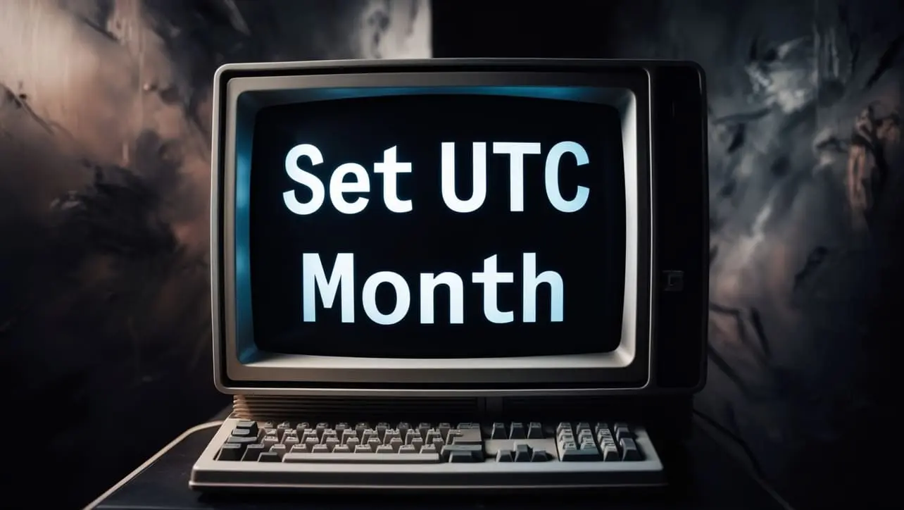 JavaScript Date setUTCMonth() method tutorial with UTC month setter examples