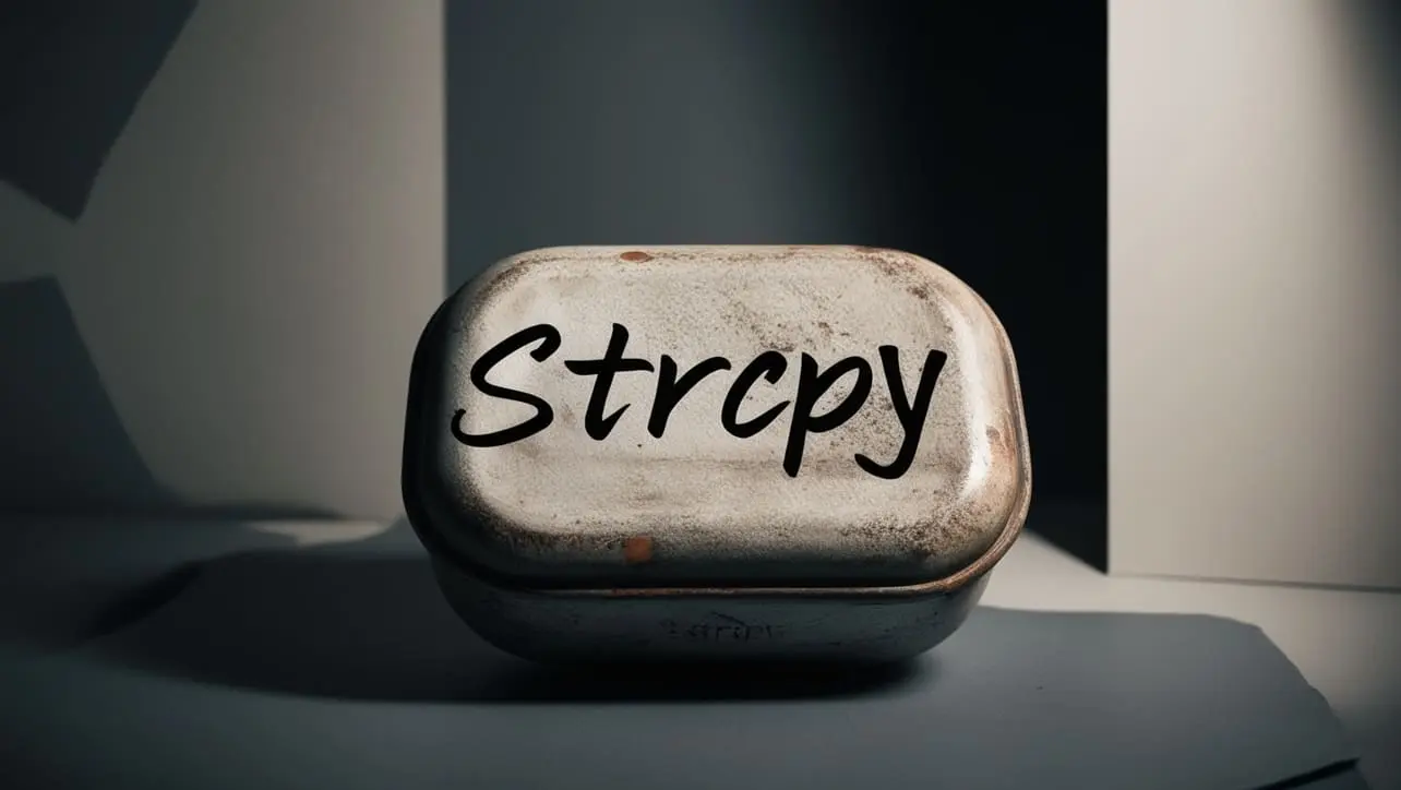 C++ strcpy() function tutorial showing how to copy C-strings into char buffers