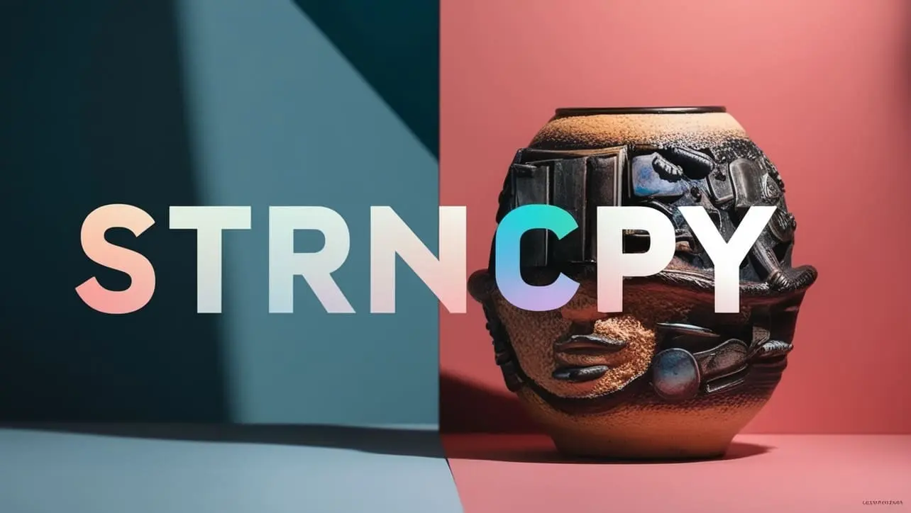 C++ strncpy() function tutorial showing bounded copy into a char buffer with null termination notes