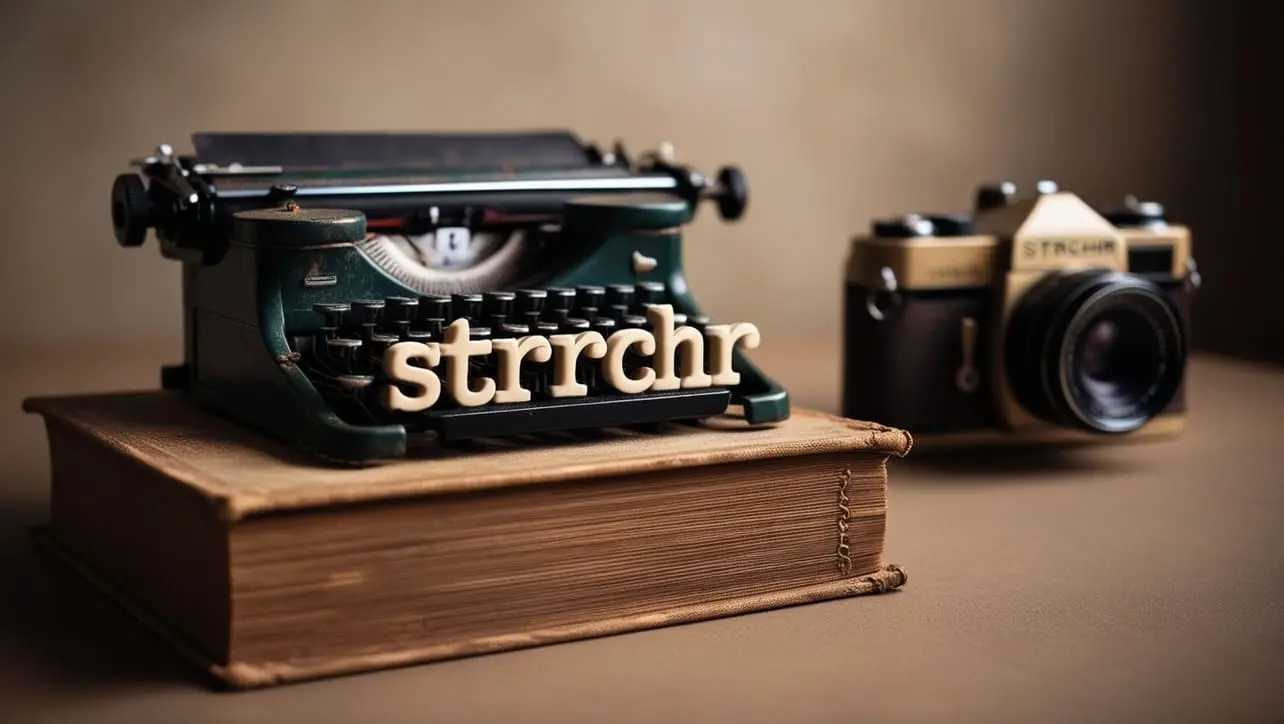 C++ strrchr() function tutorial showing how to find the last occurrence of a character in a C-string