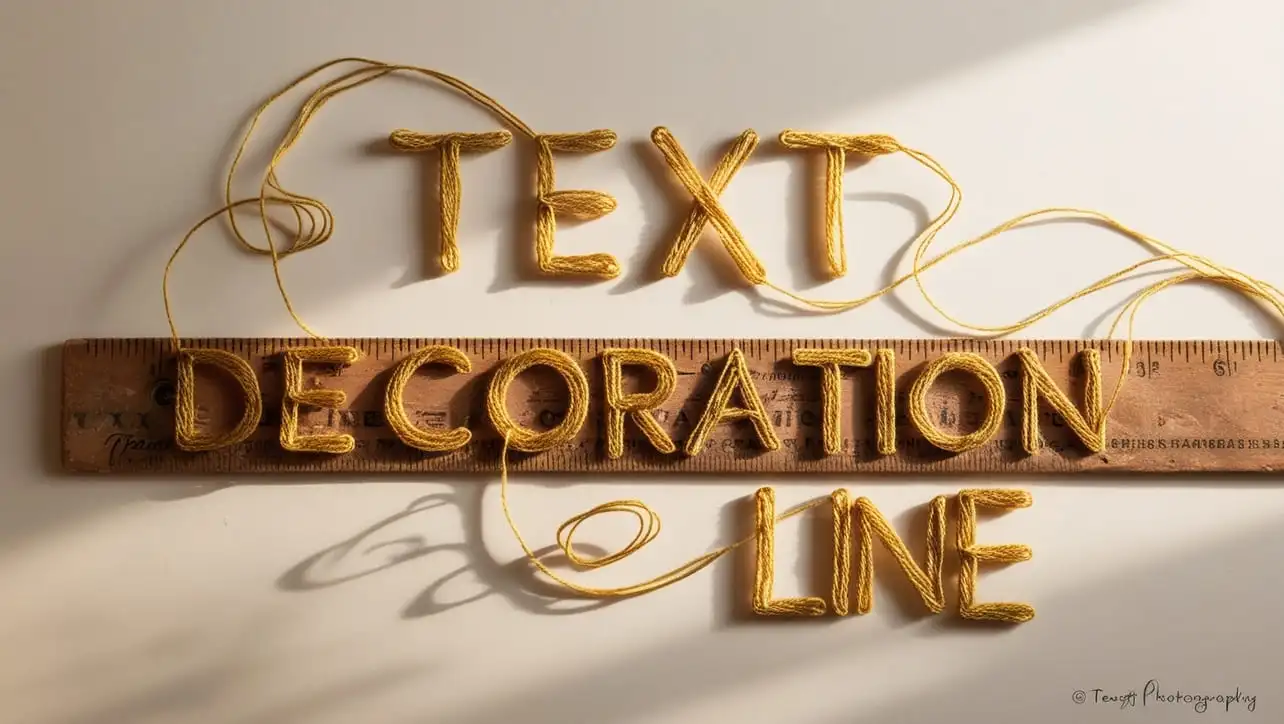 CSS text-decoration-line property tutorial showing underline, overline, and line-through text effects