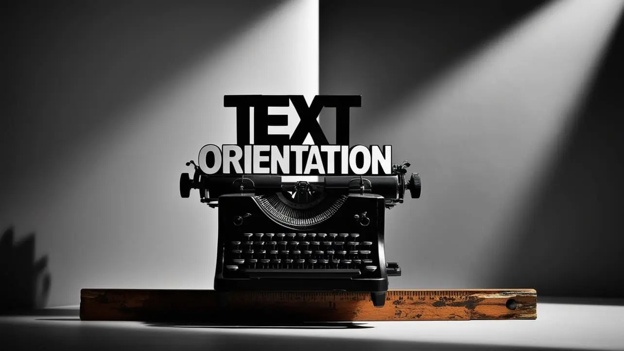 CSS text-orientation property tutorial showing upright and sideways characters in vertical text