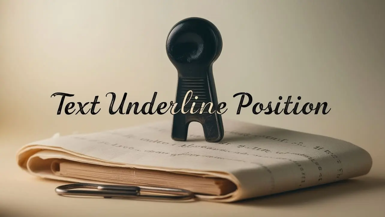 CSS text-underline-position property tutorial showing underline placement below text