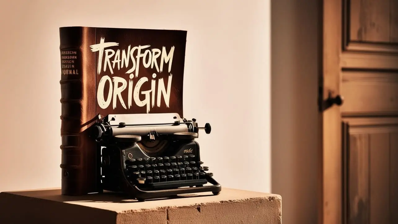 CSS transform-origin property tutorial showing rotation from different pivot points