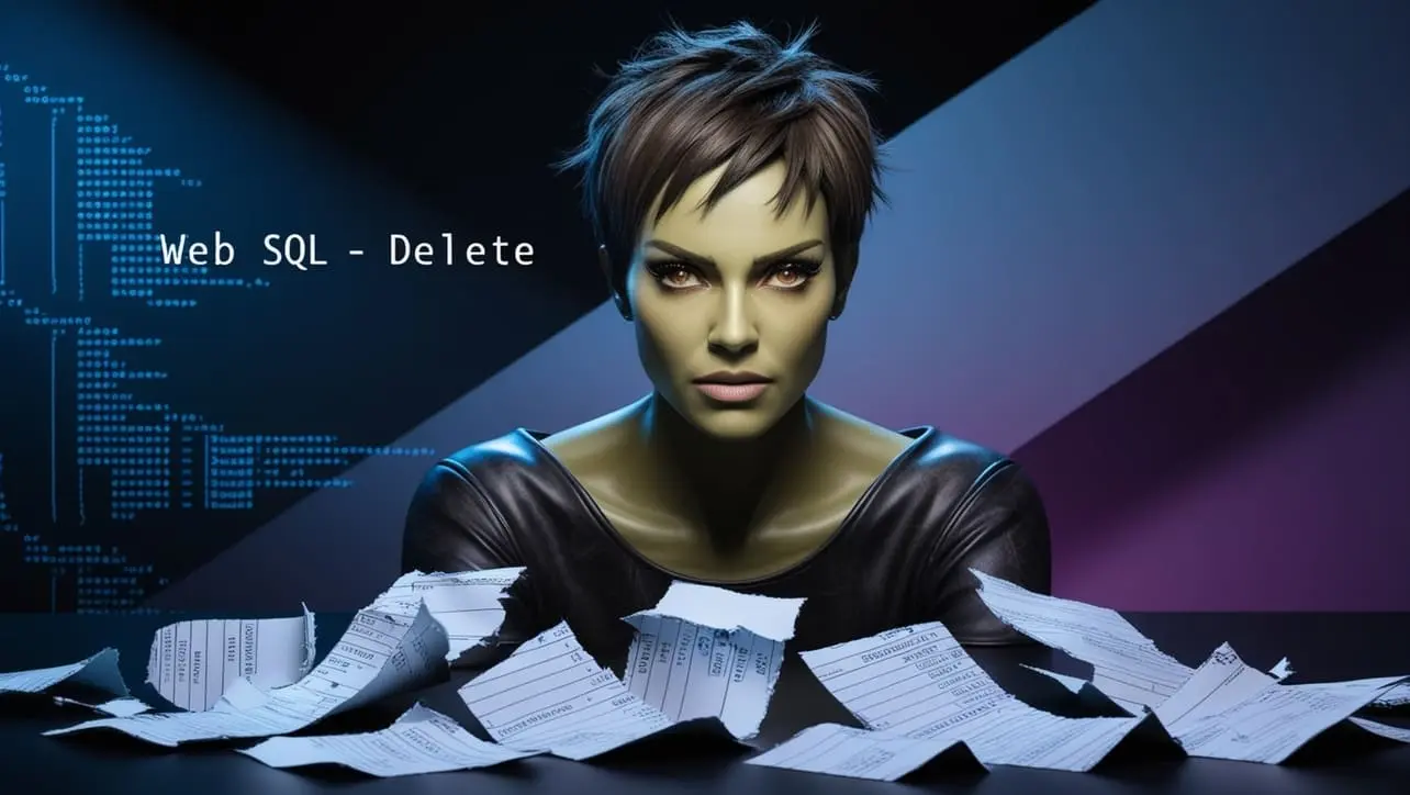 HTML Web SQL DELETE tutorial — remove rows from a client-side database