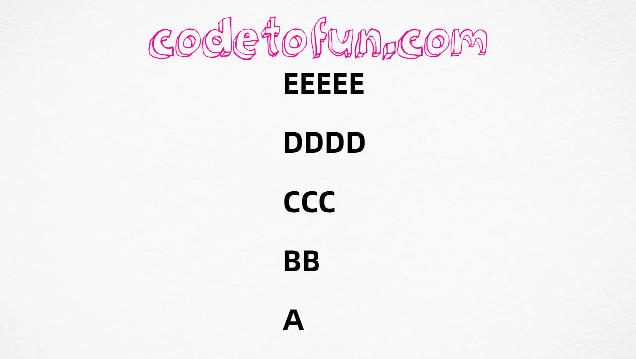 C Alphabet Pattern 11