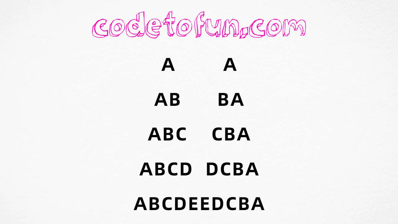 C# Alphabet Pattern 19