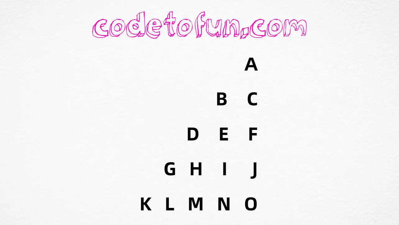 C Alphabet Pattern 22